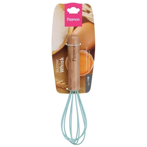 Венчик Fissman 20 см с деревянной ручкой (1198)