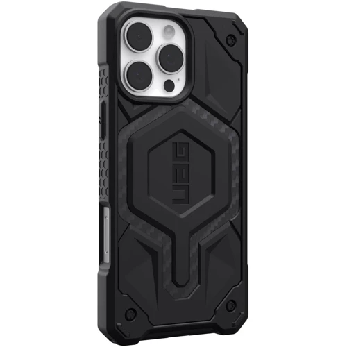 Чохол для iPhone Urban Armor Gear UAG Monarch Carbon Fiber (114461114242) для iPhone 16 Pro Max: Колір черный