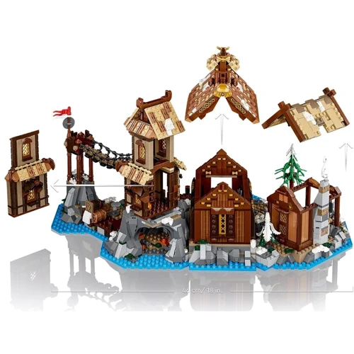 Блочный конструктор LEGO Ideas Деревня викингов (21343)