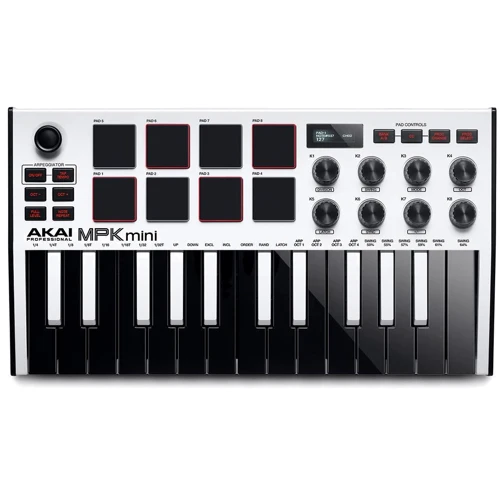 MIDI клавіатура Akai mpk Mini mk3 White (230878)