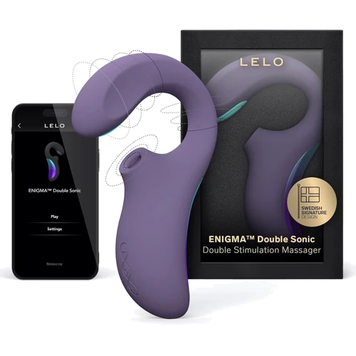 Клиторально-вагинальный звуковой стимулятор Lelo Enigma Double Sonic Cyber Purple