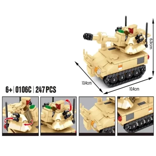 Конструктор LimoToy танк, фигурки, 4 вида, от 273 дет. (KB 185): Производитель LimoToy