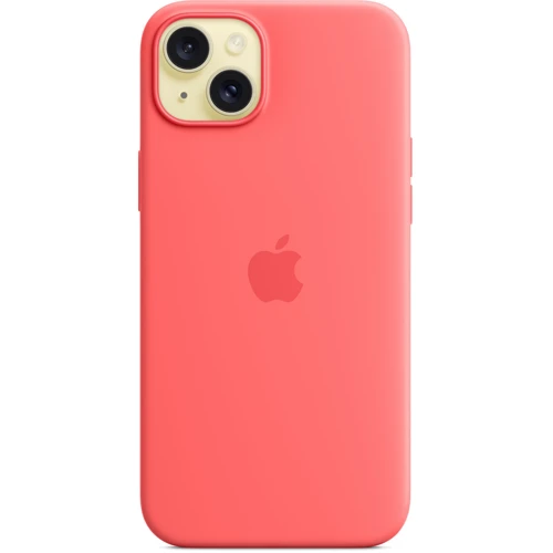Чехол для iPhone Apple iPhone 15 Plus Silicone Case with MagSafe - Guava (MT163ZM/A): Материалы Силикон
