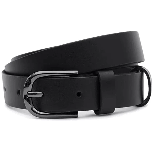 Женский ремень Borsa Leather черный (110v1genw35-black)