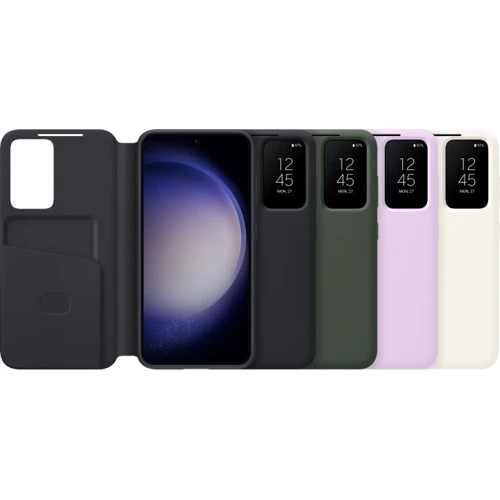 Чохол для телефона Samsung Smart View Wallet Case Black (EF-ZS911CBEGRU) для Samsung S911 Galaxy S23: Плівка в комплекті немає