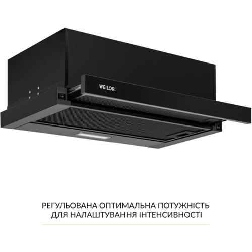 Вытяжка WEILOR WT 63 FBL: Тип монтажа Настенный