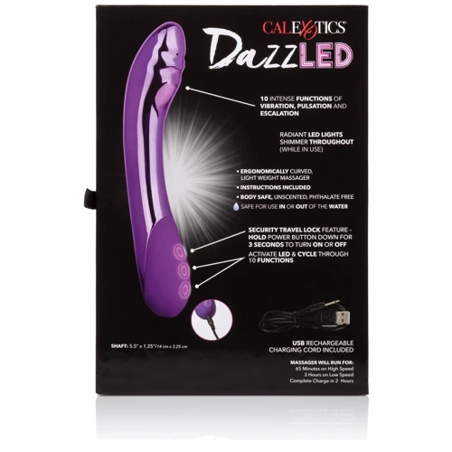CalExotics DazzLED Vibrance - аккумуляторный вибратор, 14x3.25 см