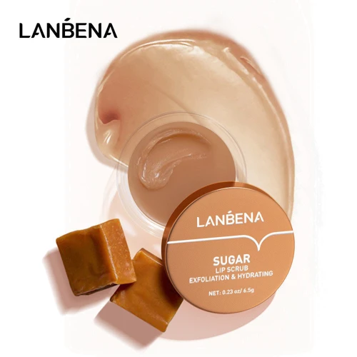 Скраб для губ з коричневим цукром Lanbena Sugar Lip Scrub Exfoliation & Hydrating фото 5