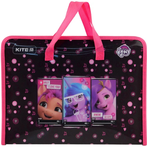 Папка-портфель на блискавці Kite My Little Pony 1 відділення A4 (lp22-202)