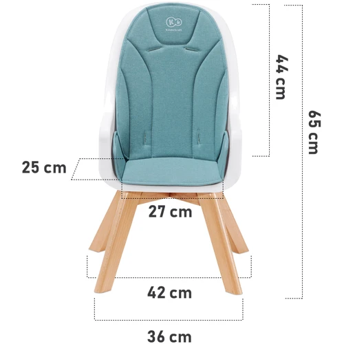 Стульчик для кормления Kinderkraft Tixi Gray (KKKTIXIGRY0000): Материал пластик