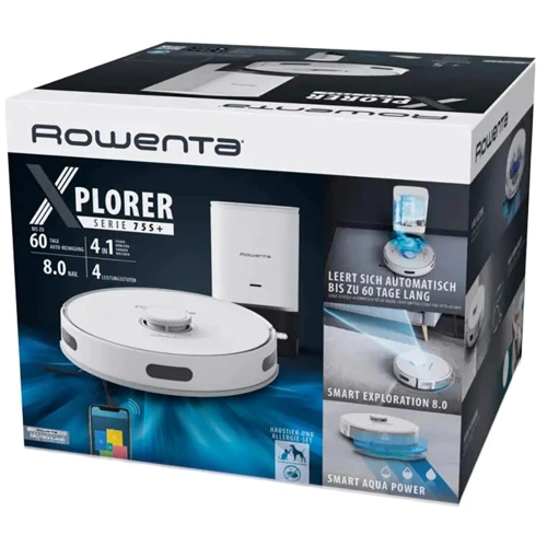 Робот уборщик Rowenta RR8597WH X-Plorer Serie 75 S+: Тип для сухой и влажной уборки