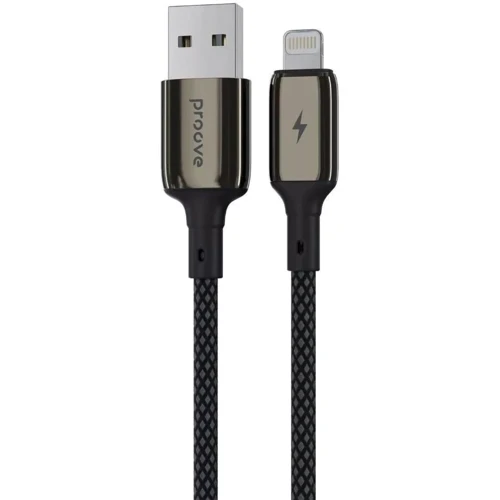 Кабель Proove USB Cable to Lightning Dense Metal 2.4A 1m Black (CCDM20001101)