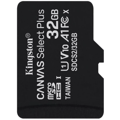 Карта пам'яті Kingston 32GB microSDHC UHS-I U1 V10 A1 Canvas Select Plus + adapter (SDCS2/32GB): Обсяг 32 ГБ