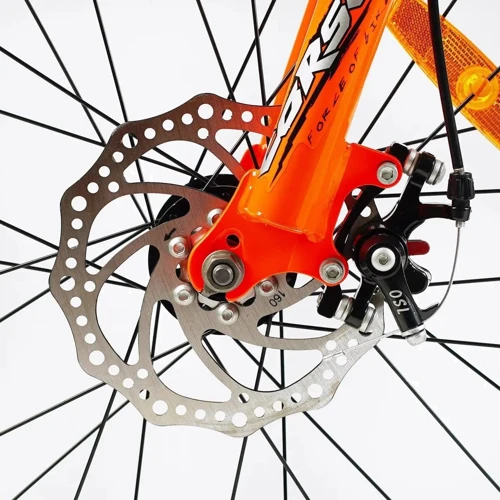 Дитячий спортивний велосипед Corso CRANK 20" дюймів (CR-20734): Гальма Дисковые механические