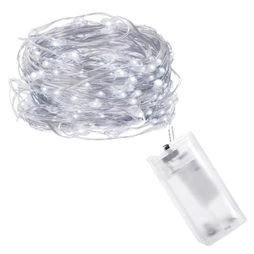 Гирлянда на батарейках Springos 0.9 м 10 LED CL0002 Cold White фото 6