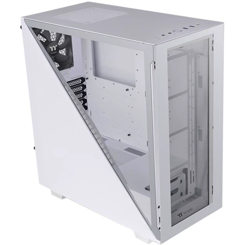 Корпус Thermaltake Divider 300 TG Snow Mid Tower Chassis (CA-1S2-00M6WN-00): Материал передней панели закалённое стекло