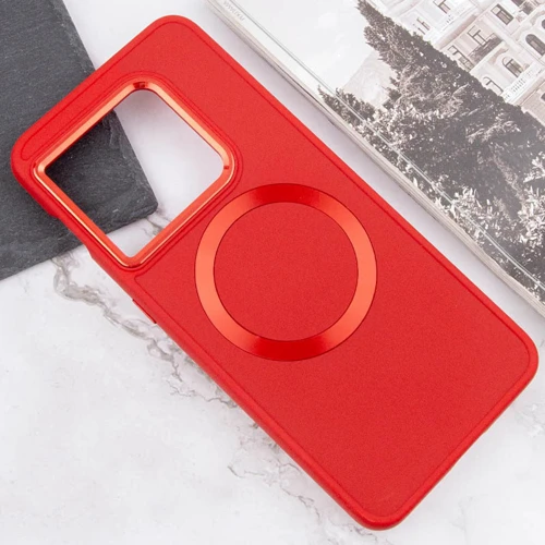 Чехол для телефонов TPU Case Bonbon Metal Style with MagSafe Red for OnePlus 10 Pro: Цвет красный