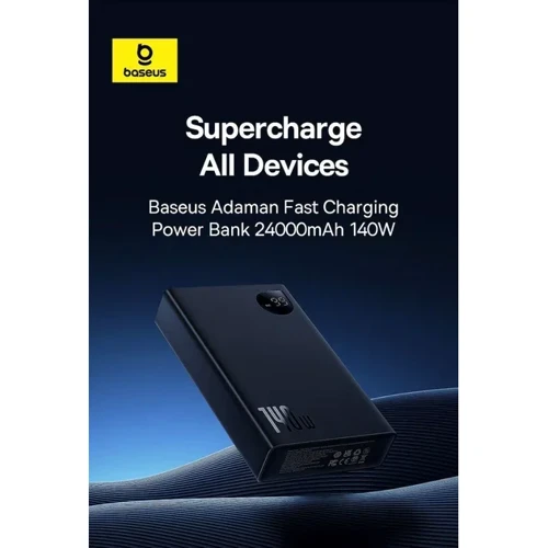 Внешний аккумулятор Baseus Power Bank 24000mAh Adaman Digital Display 140W Black (P10021508113-00) фото 10