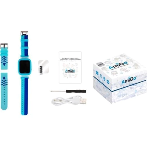 Смарт-часы AmiGo GO004 Splashproof Camera+LED Blue: Интерфейсы подключения Bluetooth 4.0