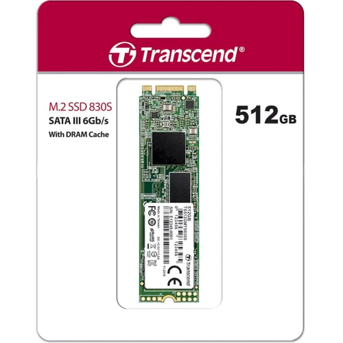 Transcend MTS830S 512 GB (TS512GMTS830S): Интерфейс подключения M.2 (SATA)