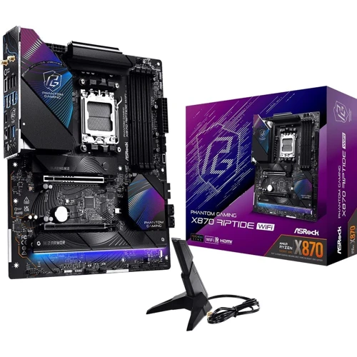 ASRock X870 Riptide WiFi UA: Оперативная память 4xDDR5 8000+ МГц, до 256 ГБ