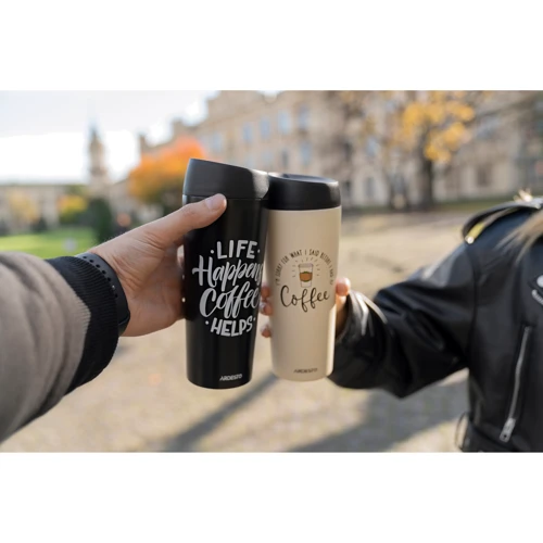 Термокружка Ardesto Coffee Time 450 мл бежевая (AR2645C): Тип Термокружка