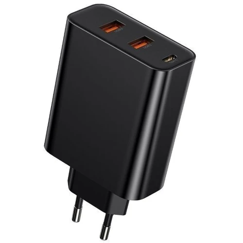 Зарядное устройство Baseus Wall Charger PPS Three Output Quick Charger (C+U+U) 60W EU Black (CCFS-G01): Особенности Power Delivery (PD), USB-C, Быстрая зарядка