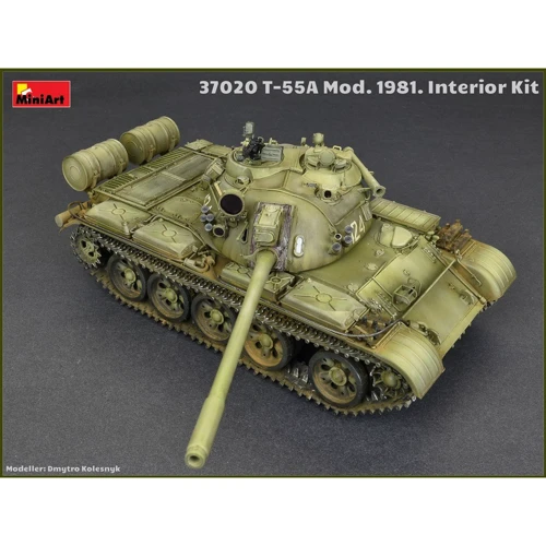 Сборная модель MiniArt MA37020 Советский средний танк Т-55А образца 1981 г фото 6