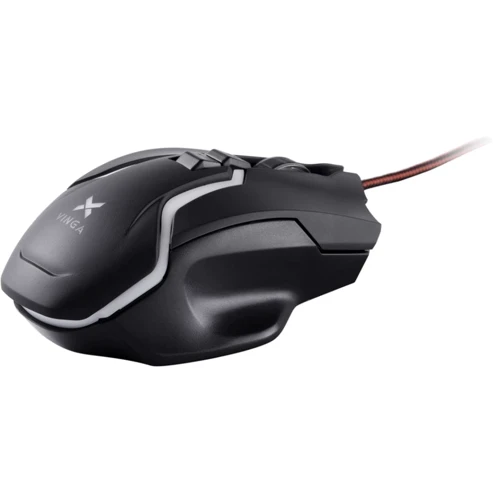 Мышь Vinga MSG-867 black: Интерфейс подключения проводная USB