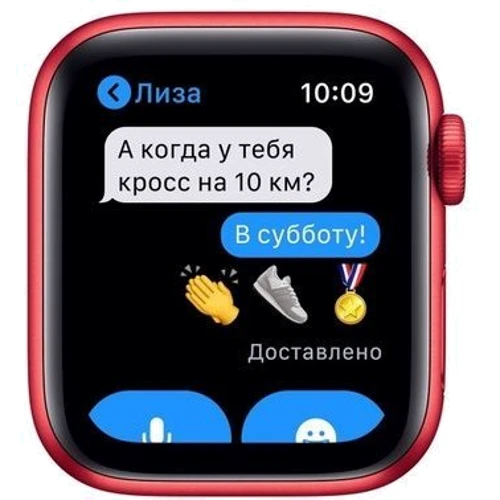 Apple Watch Series 6 40mm GPS Red Aluminum Case with RED Sport Band Apple (M00A3) Approved Витринный образец фото 4
