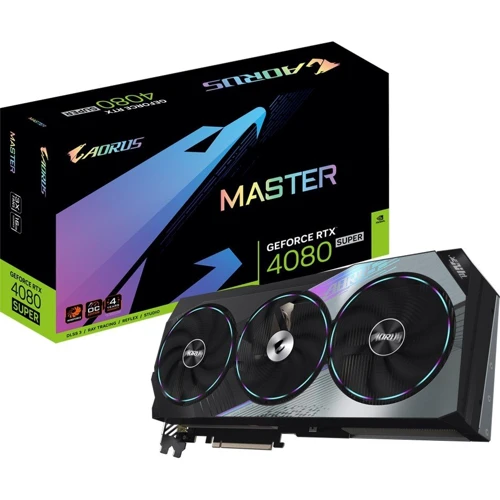 Видеокарта GIGABYTE AORUS GeForce RTX 4080 SUPER MASTER 16G (GV-N408SAORUS M-16GD): Объем памяти, Гб 16