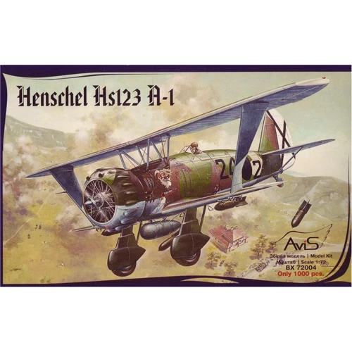 Модель Avis Самолет Hs123 A-1 (AV72004)