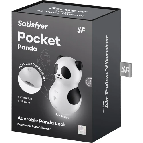 Вакуумный стимулятор с вибрацией Satisfyer Pocket Panda