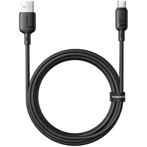 Кабель Baseus USB Cable to USB-C Silky Series 100W 1m Black (P10377703113-00) фото 3