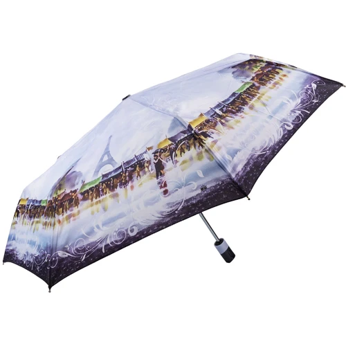 Зонт женский автомат Magic Rain голубой (ZMR7224-2): Тип ручки Прямая