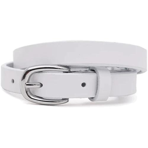 Жіночий ремінь Borsa Leather білий (100v1genw55-white)