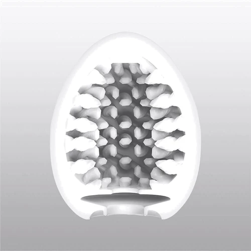 Мастурбатор-яйцо Tenga Egg Brush с рельефом в виде крупной щетины