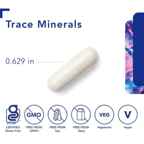 Pure Encapsulations Trace Minerals Трассирующие минералы 60 капсул