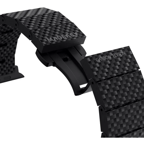 Аксесуар для Watch Switcheasy Carbon Fiber Band Black (MAW245035BK22) для Apple Watch 42/44/45/49mm фото 4