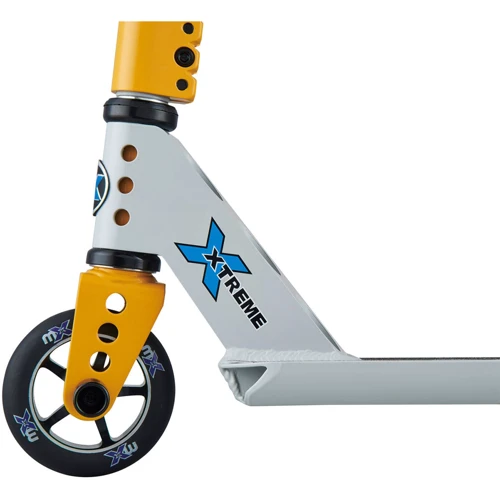 Самокат Micro серії Trixx 2.0 - Сіро-жовтий (до 100 kg, 2-х колісний) (SA0186): Тип гальма ножний