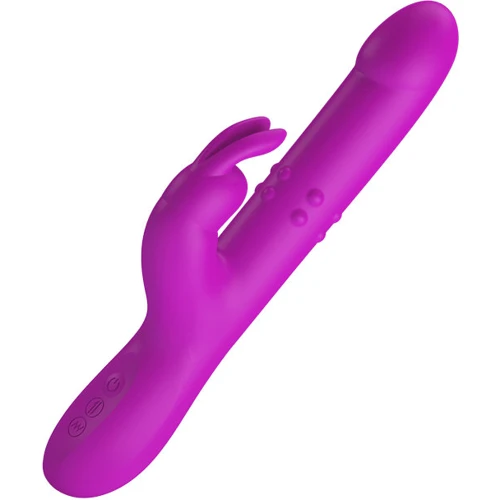 Вибратор с ротацией и толчками Pretty Love Reese Purple
