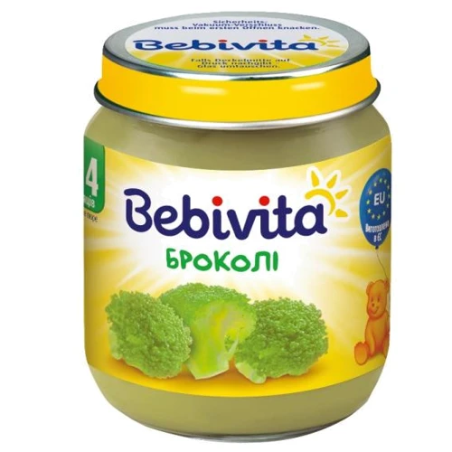 Овощное Пюре BEBIVITA Броколли 125гр (9007253104166)