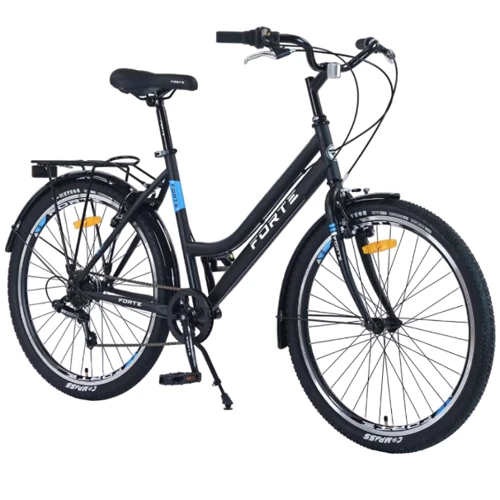 Велосипед FORTE CREED чорно-блакитний (128227)