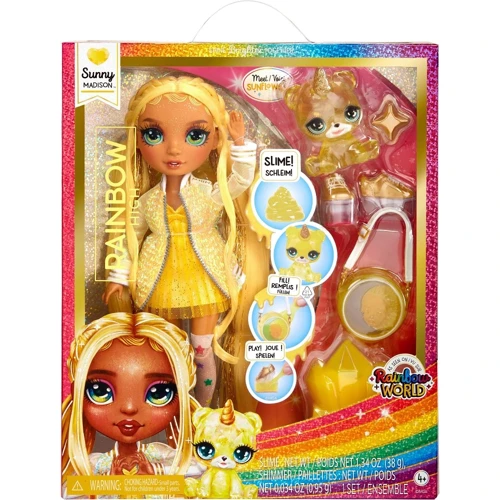 Игровой набор с куклой Rainbow High серии Classic - Санни (со слаймом) (120186)