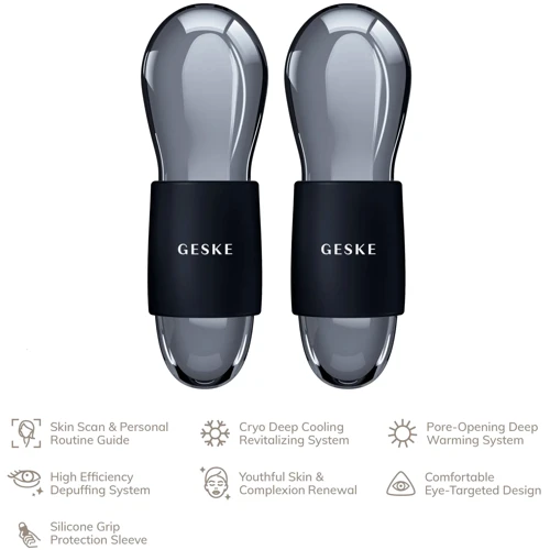 Массажер GESKE Cool&Warm Duo Eye Massager 7в1 black