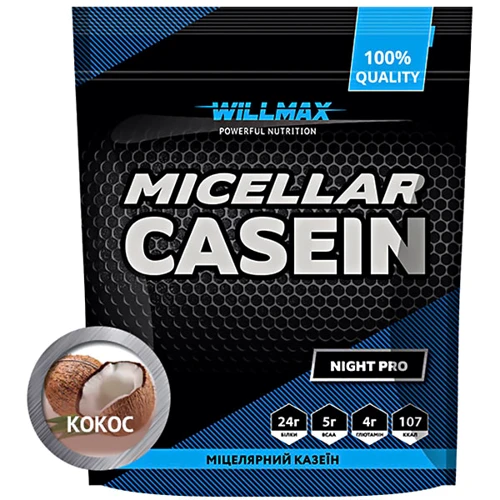 Протеин Willmax Micellar Casein 900 g /30 servings/ Сoconut
