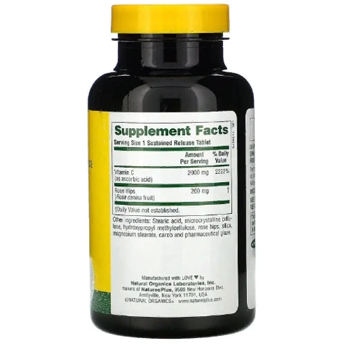 Nature's Plus Ultra-C 2000 mg Витамин C 90 таблеток: Тип Витамин C