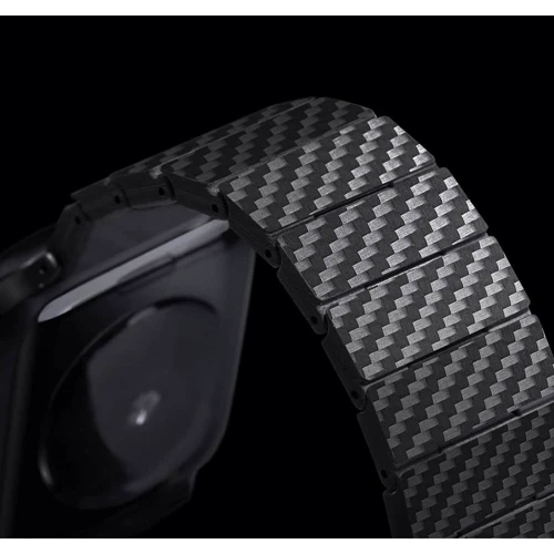 Аксесуар для Watch COTEetCI W76 Carbon Fiber Pattern Strap Black (22008-BK) для Apple Watch 42/44/45/49mm: Тип аксесуара ремешок