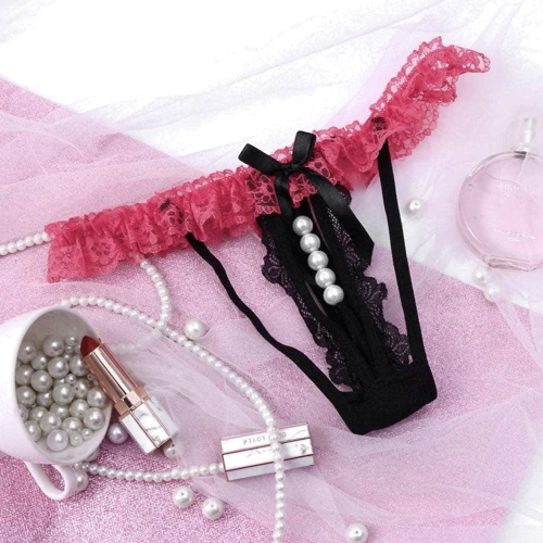 Эротические трусики NDS 9001-2 Pink/Вlack M/L (23786)