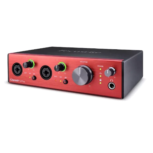 Аудиоинтерфейс FOCUSRITE Clarett+ 2Pre: Количество каналов 2.0